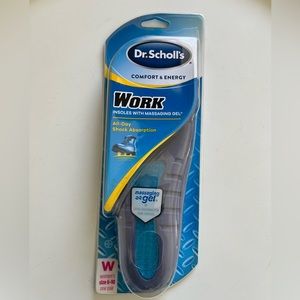 Dr. Scholl's Comfort & Energy Work Insoles With Massaging Gel Women’s Size 6-10